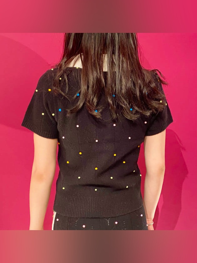 Yanyan Rosie Short Sleeve Cardigan Nwot — image 5 of 8
